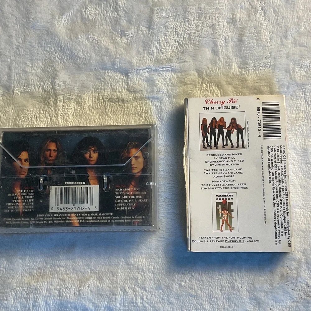 Slaughter and Warrant Cassette Tapes - Picture 2 of 3